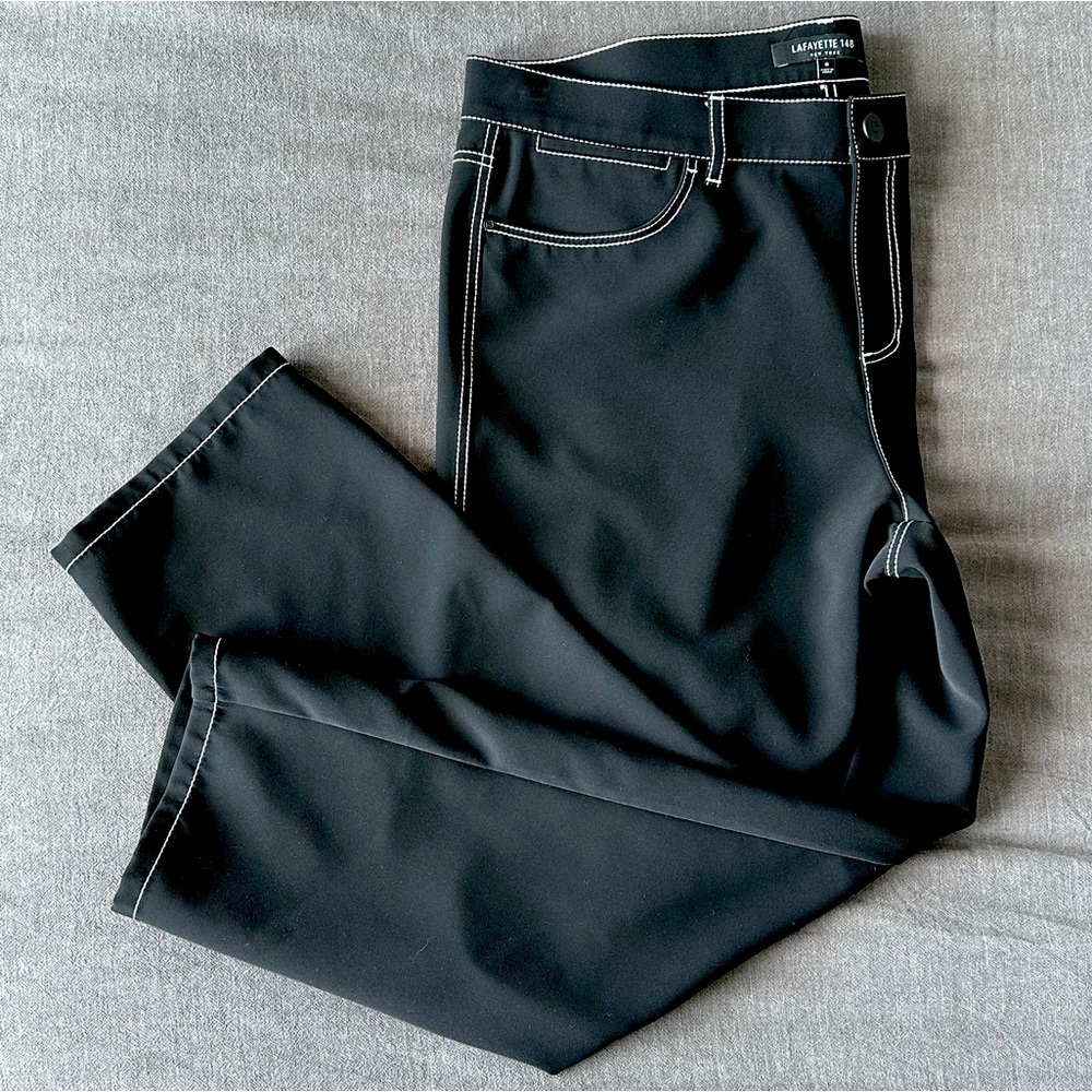 LAFAYETTE 148 | contrast stitch crop pants